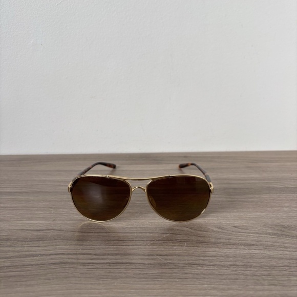 Oakley OO4079-11 Feedback Tortoise Brown Polished Gold/Bronze Polarized Aviator - Picture 1 of 10